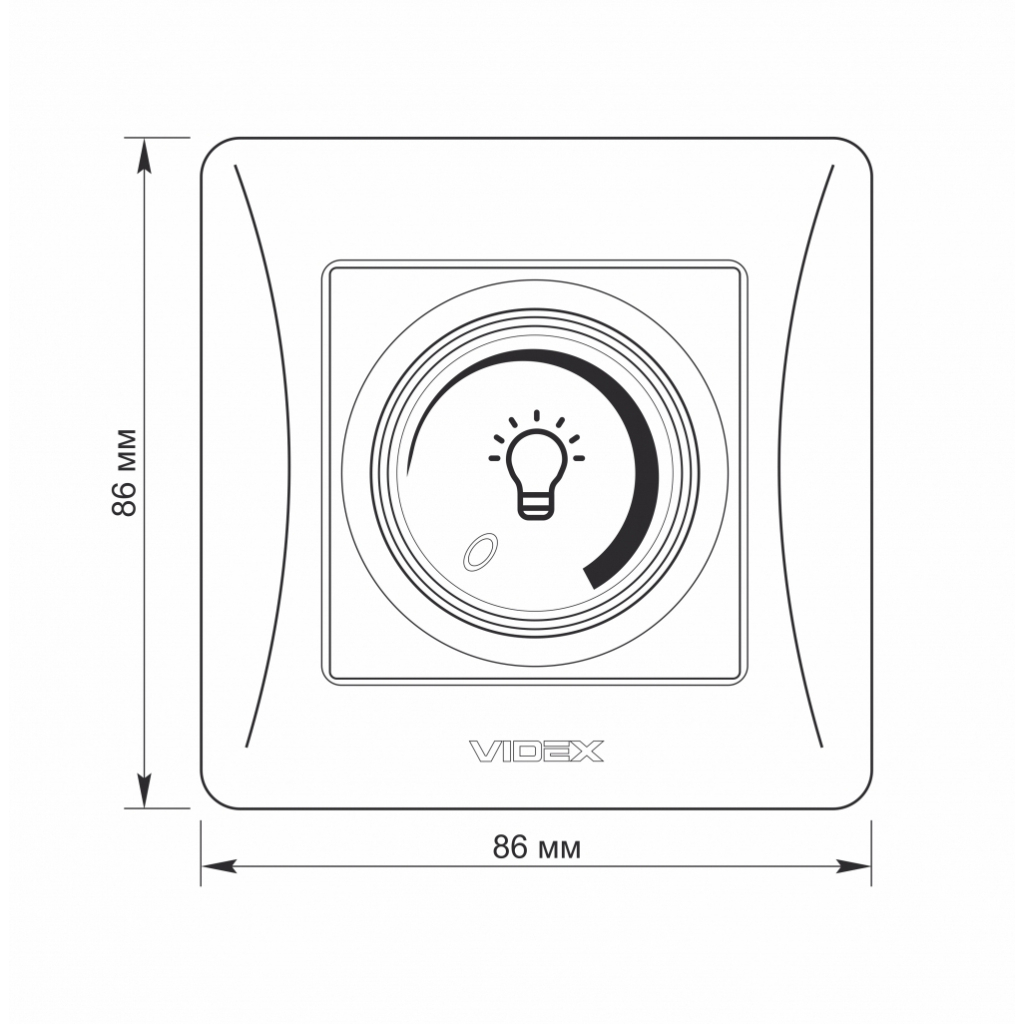 Світлорегулятор Videx BINERA LED 200Вт сереб (VF-BNDML200-SS) - изображение 6