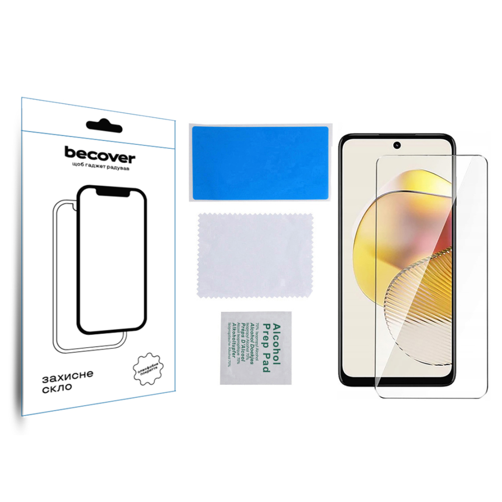 Скло захисне BeCover Motorola Moto G73 3D Crystal Clear Glass (709738) - зображення 3
