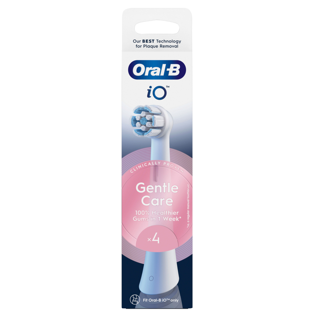 Насадка для зубної щітки Oral-B iO Gentle Care White 4ct (8700216199438) - зображення 3