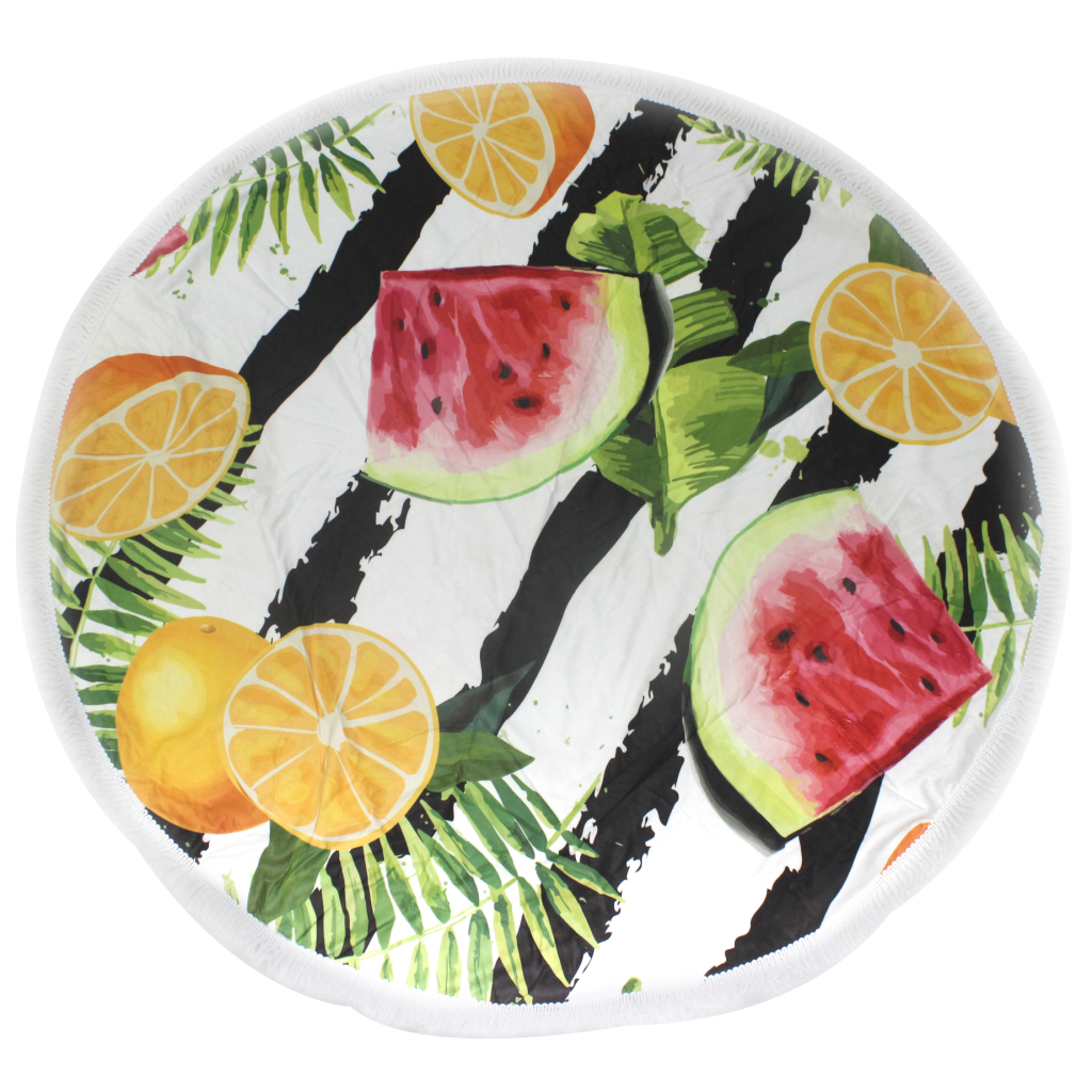 Рушник MirSon пляжний №5068 Summer Time Metermelon 150x150 см (2200003947762) - зображення 1