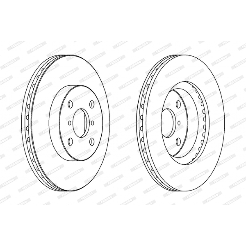 Гальмівний диск FERODO DDF1587 - зображення 1