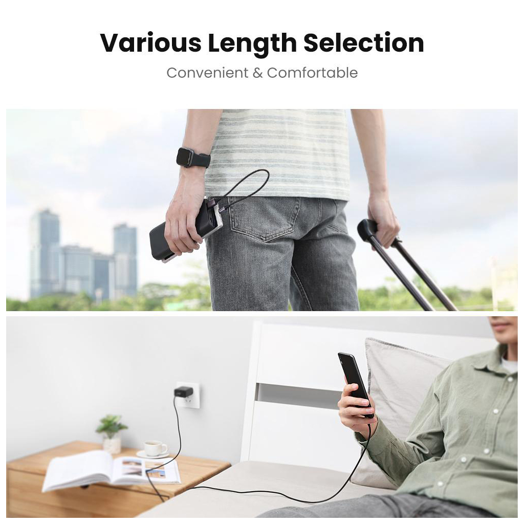 Дата кабель USB 2.0 AM to Micro 5P 0.5m 2A US290 black Ugreen (60145) - зображення 7