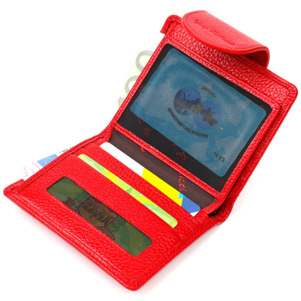 Гаманець Tony Bellucci З натуральної шкіри Червоний (22017) - зображення 6