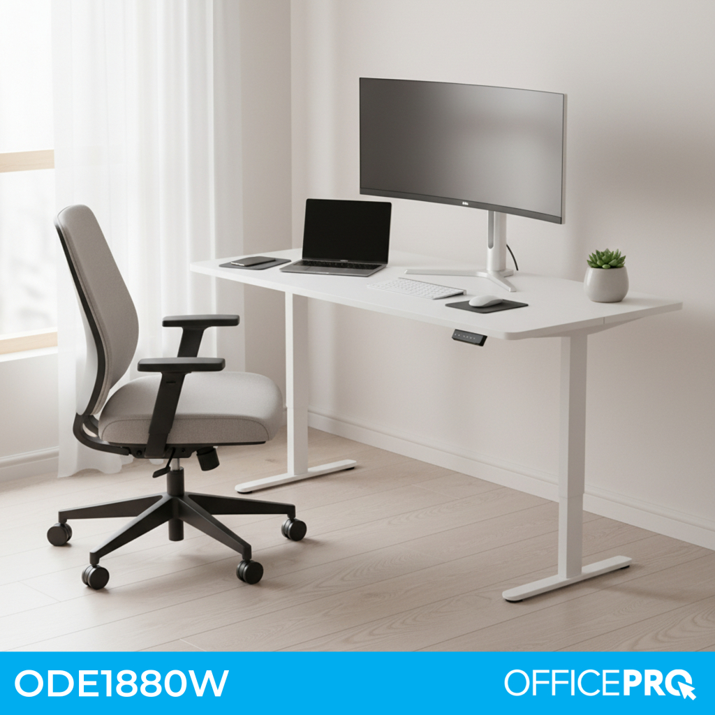 Комп'ютерний стіл OfficePro ODE1880W White (ODE1880W) - зображення 3