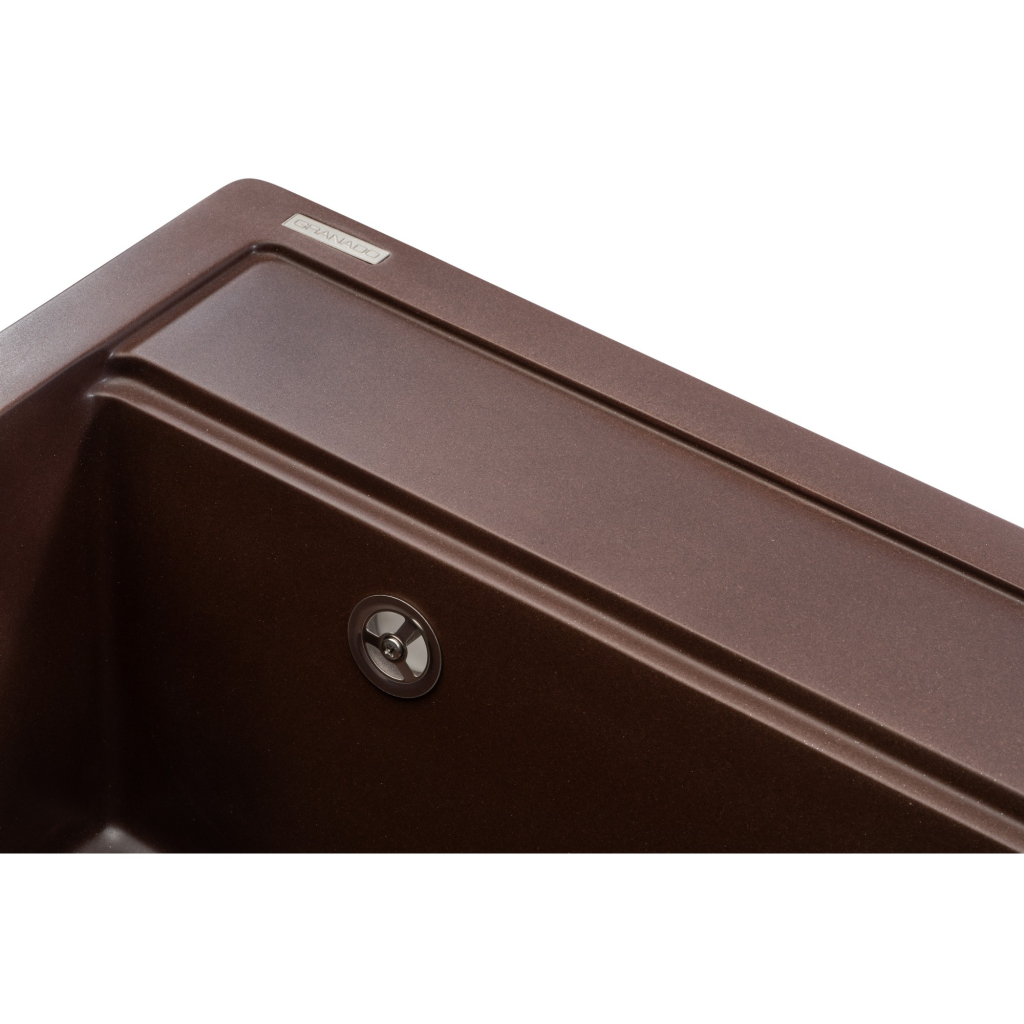 Мийка кухонна GRANADO ARTES marron з сифоном (gr3606) - зображення 4