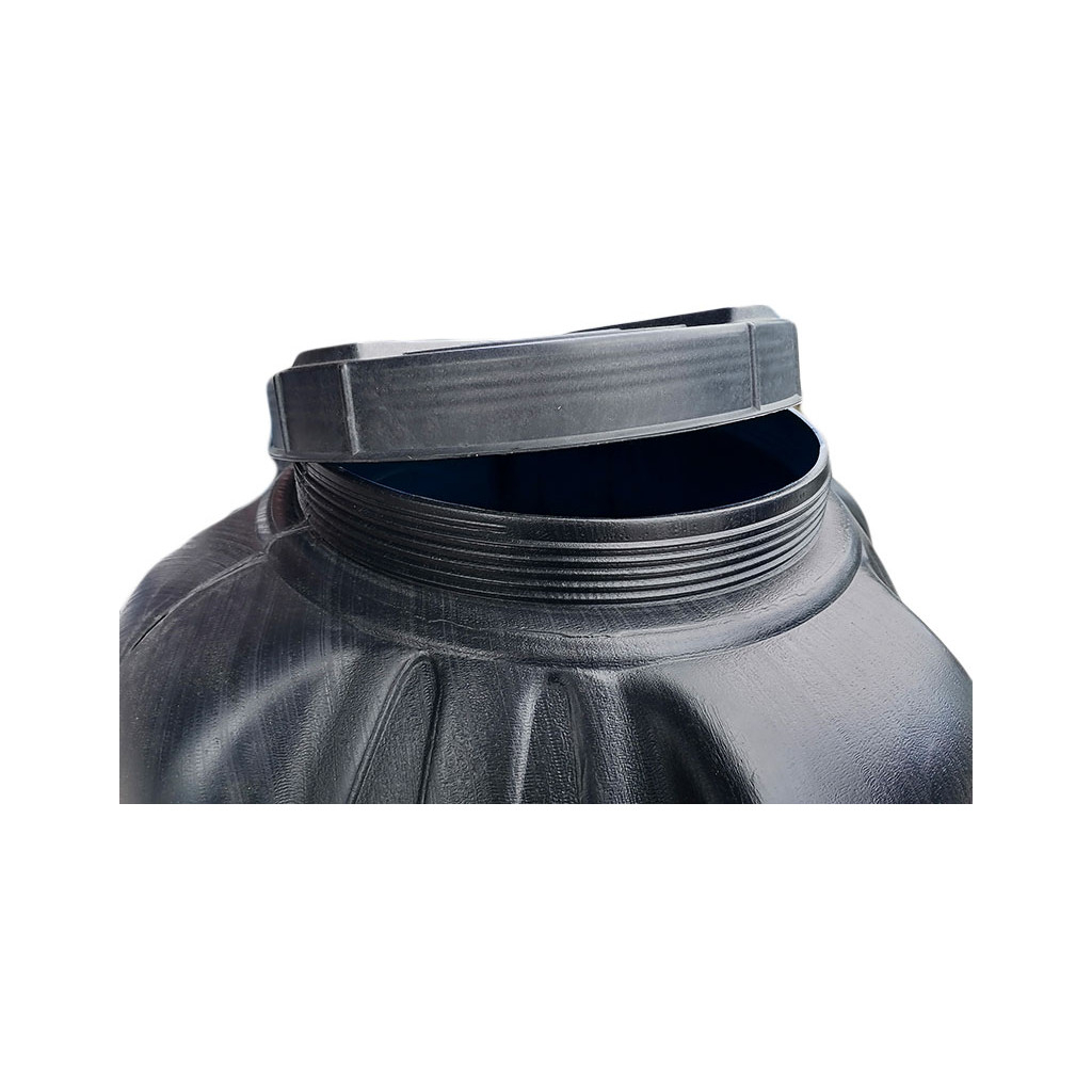 Ємність для води Пласт Бак вертикальна не харчова 300 л чорна видувна (6500) - зображення 2