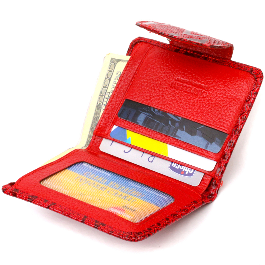 Портмоне Canpellini З натуральної шкіри Червоне (21810) - зображення 7