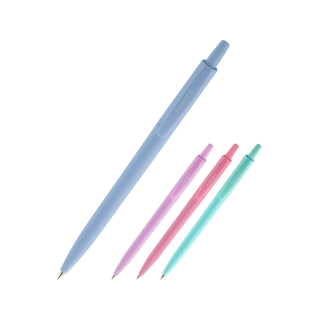 Ручка кулькова Axent Allegro Pastelini автоматична Синя 0.5 мм (AB1090-02-A) - зображення 1