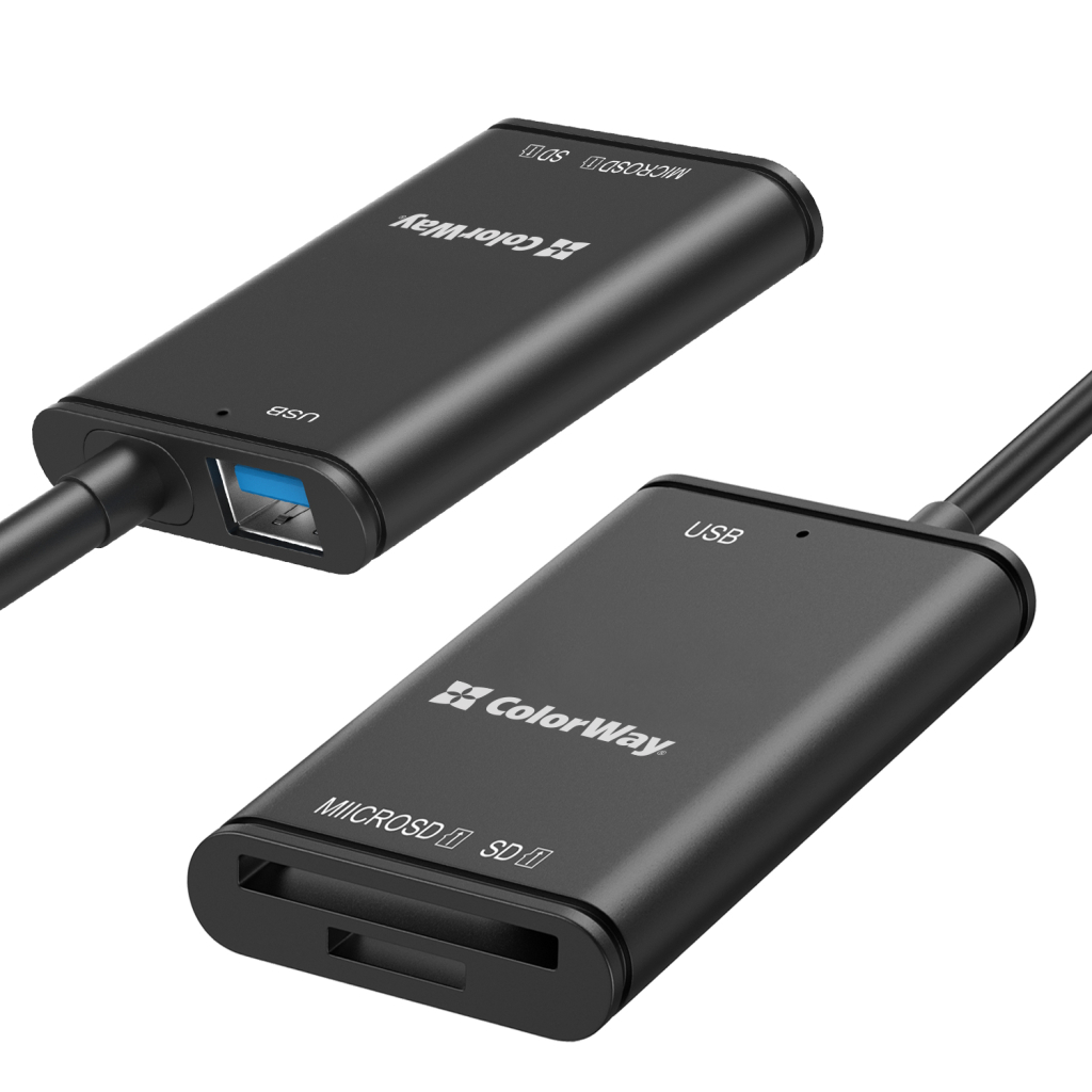 Зчитувач флеш-карт ColorWay USB-C to USB 3.0/SD/MicroSD (CW-CR-02) - изображение 4