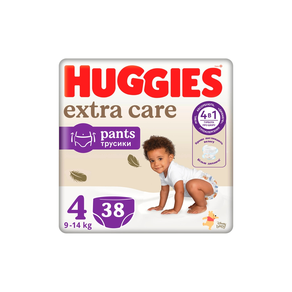 Підгузки Huggies Extra Care Pants 4 9-14 кг 38 шт (5029053549323) - зображення 1