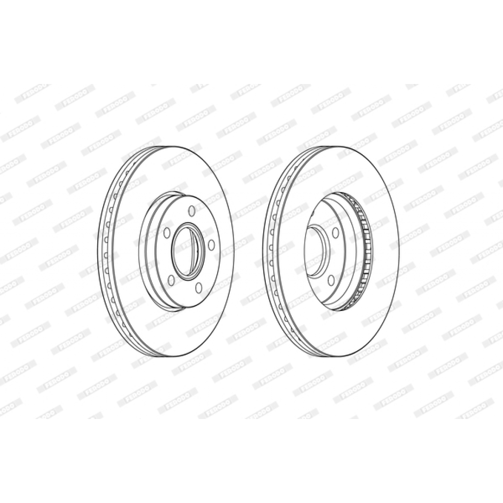 Гальмівний диск FERODO DDF2509C - зображення 1