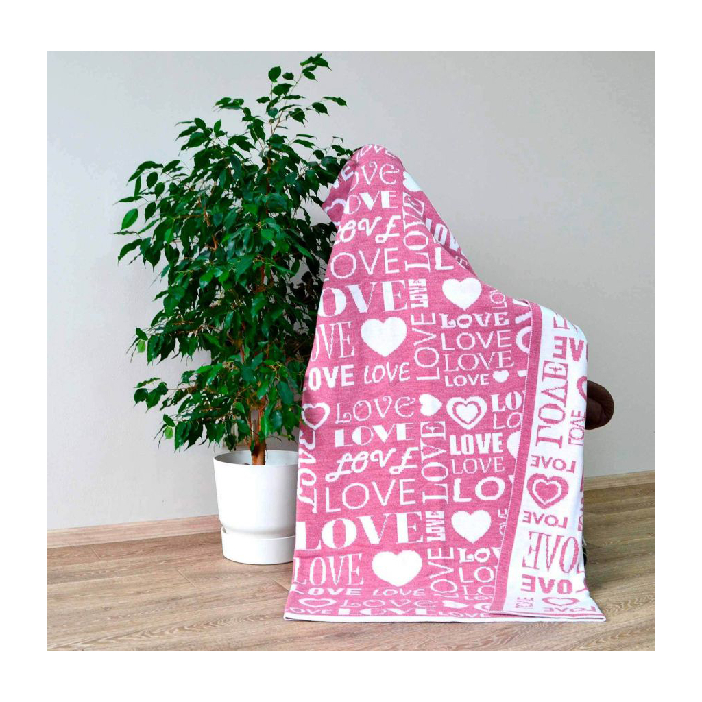 Плед Прованс Big Love Рожевий 90х130 см (17406) - зображення 1