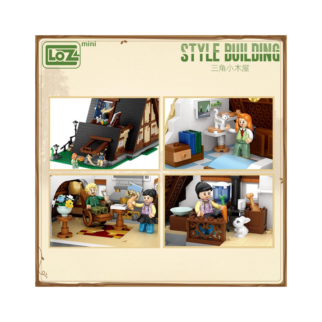 Конструктор LOZ mini Крихітний будиночок-хижина без фігурок (1037) - зображення 6