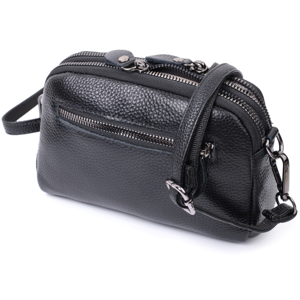 Сумка Vintage З натуральної шкіри Чорна (22807) - зображення 2