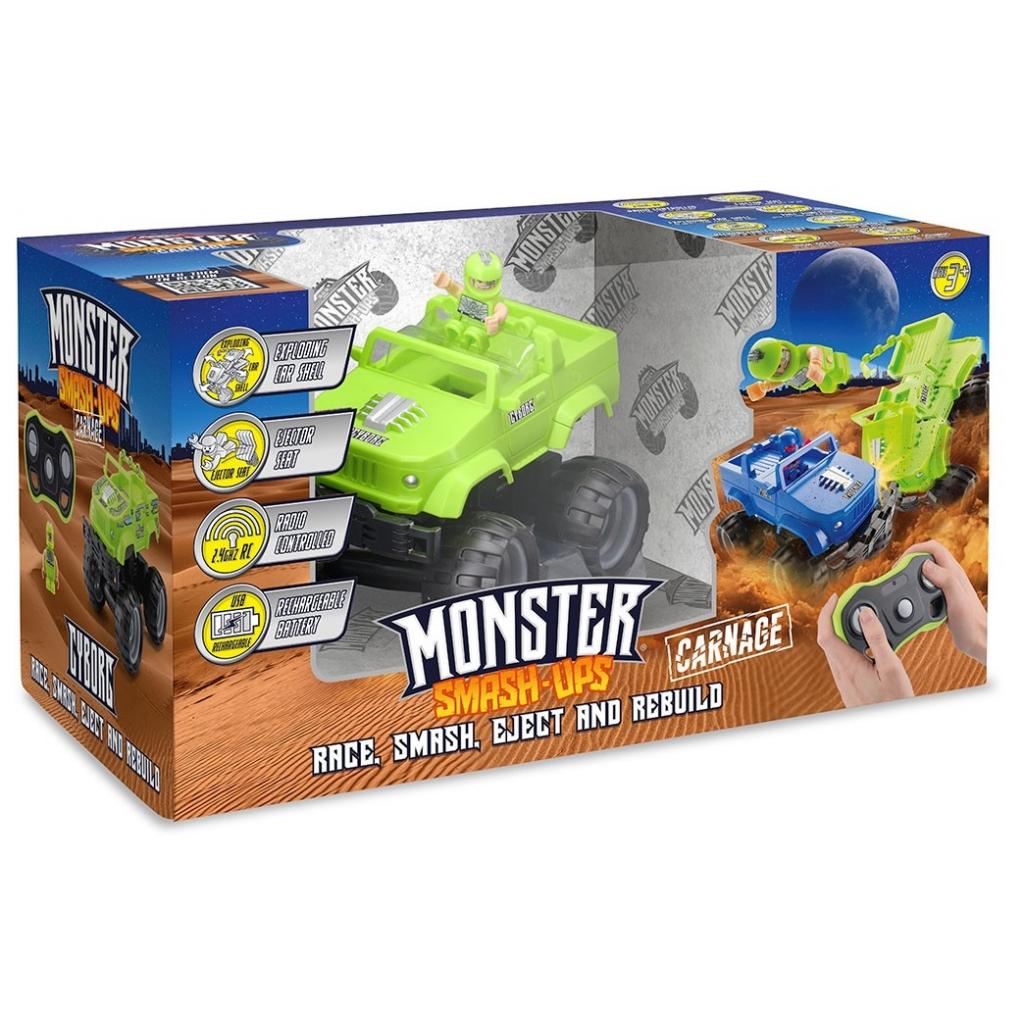 Радіокерована іграшка Monster Smash-Ups Crash Car S2 Кіборг Зелений (TY6082A) - зображення 5