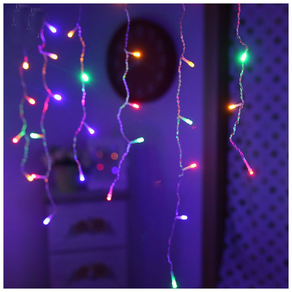 Гірлянда ColorWay Бахрома 3мx0.6м 100Led IP20 кольорова (CW-GF-100L36VMC) - зображення 8