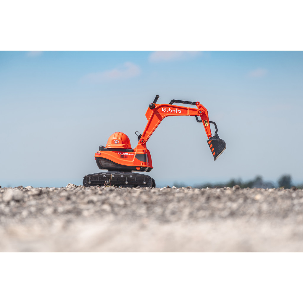 Чудомобіль Falk Kubota екскаватор з шоломом, помаранчевий (122) - зображення 5