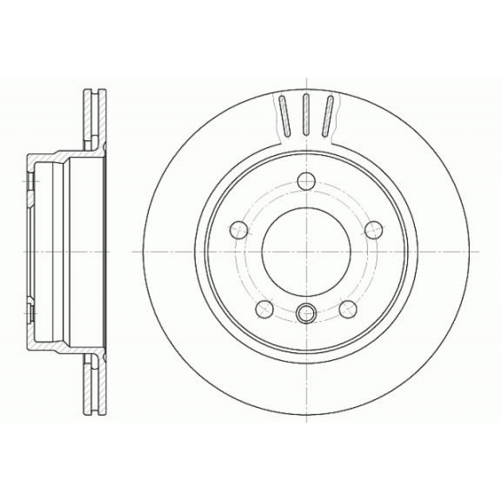 Гальмівний диск REMSA 6458.10 - зображення 1