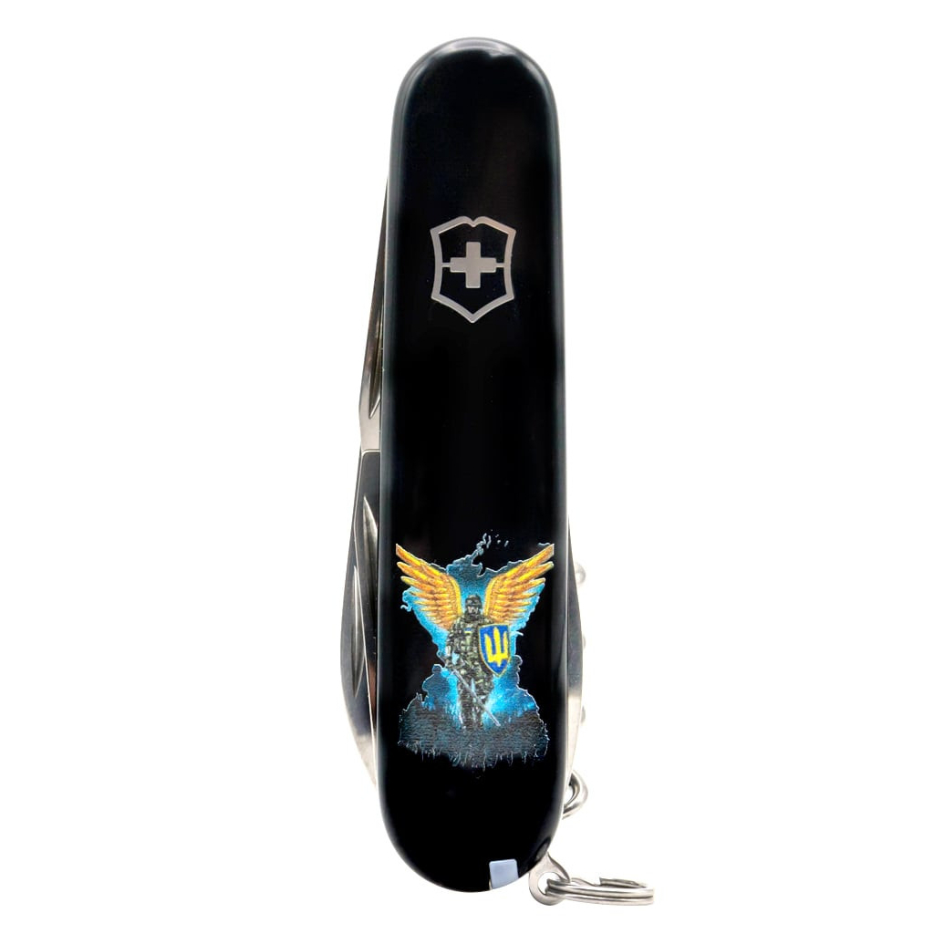 Ніж Victorinox Spartan Ukraine Black "Янгол ЗСУ" (1.3603.3_T1061u) - зображення 6