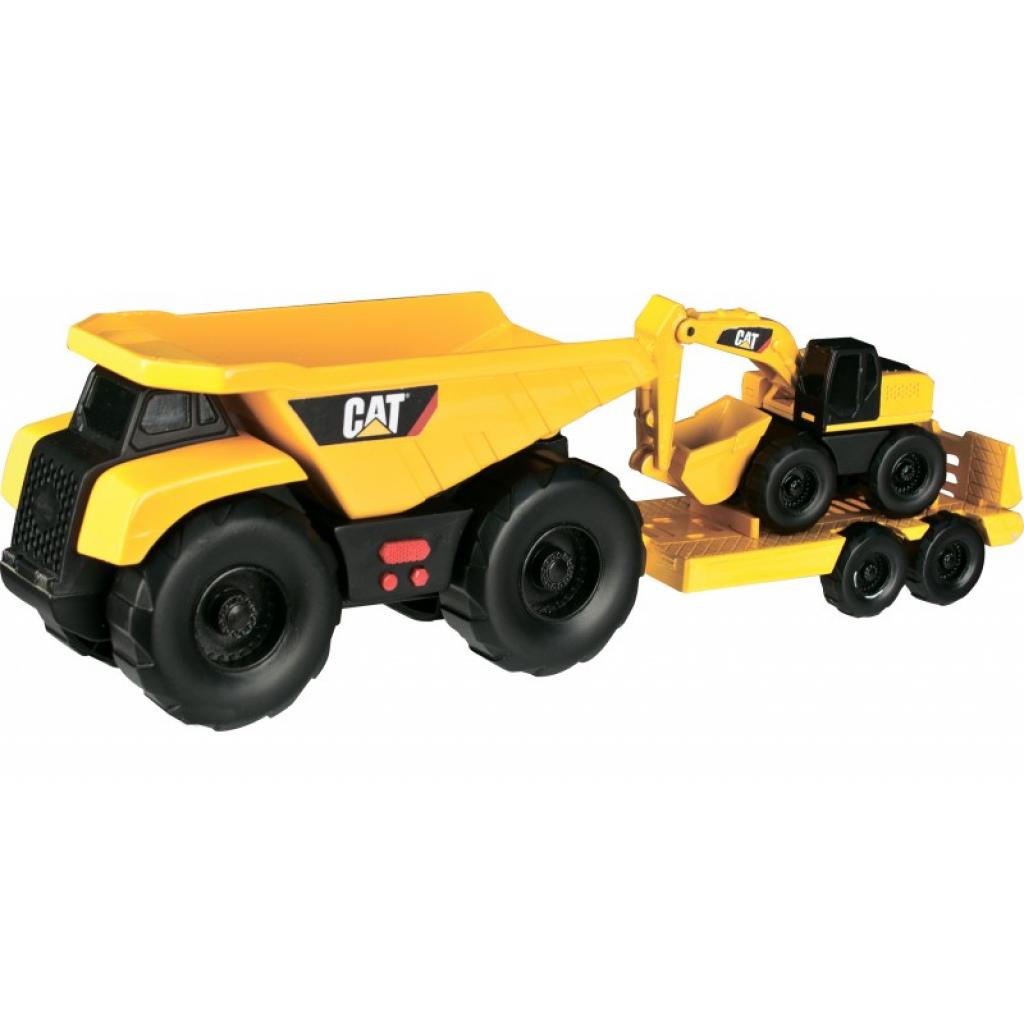 Спецтехніка Toy State Мини-трейлер Самосвал и прицеп с Экскаватором 28 см (34761) - зображення 1