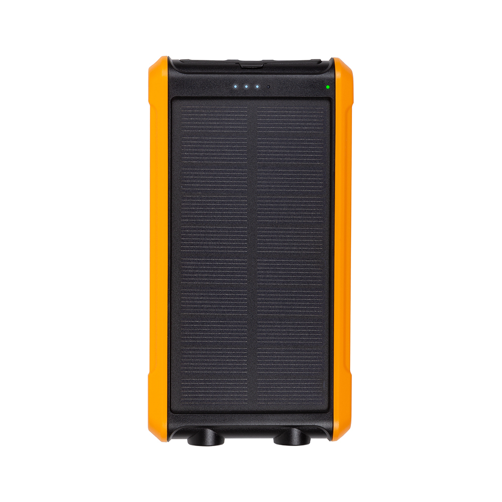 Батарея універсальна PowerPlant 10000mAh, USB-A*2, + Solar 5.5V-0,2A (PB930494) - зображення 1