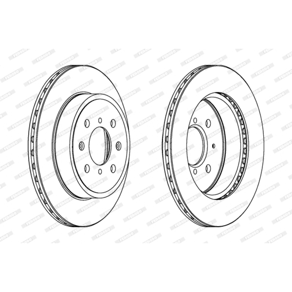 Гальмівний диск FERODO DDF1509 - зображення 1