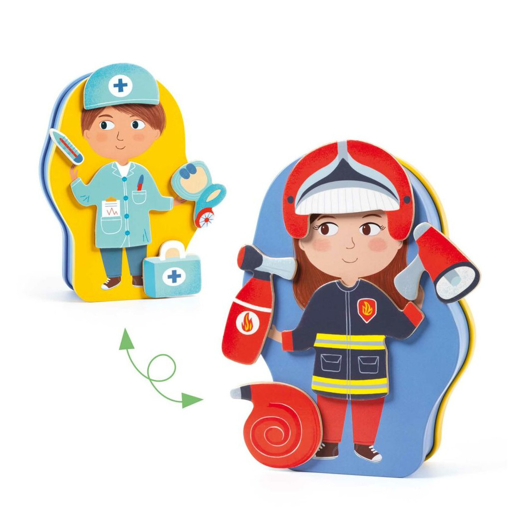 Настільна гра Djeco Магнітна гра Професії (DJ03086) - зображення 4