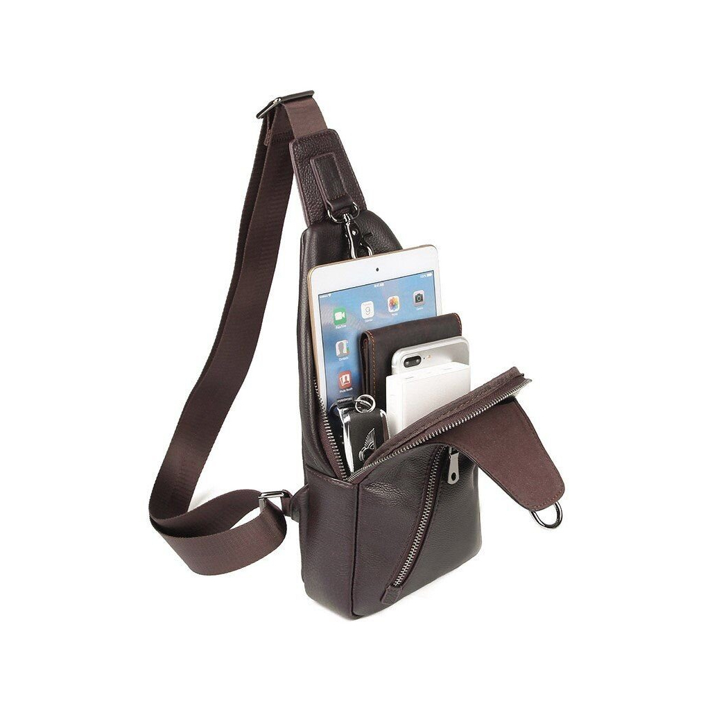 Сумка Vintage Чоловіча через плече Коричнева (14952) - зображення 8