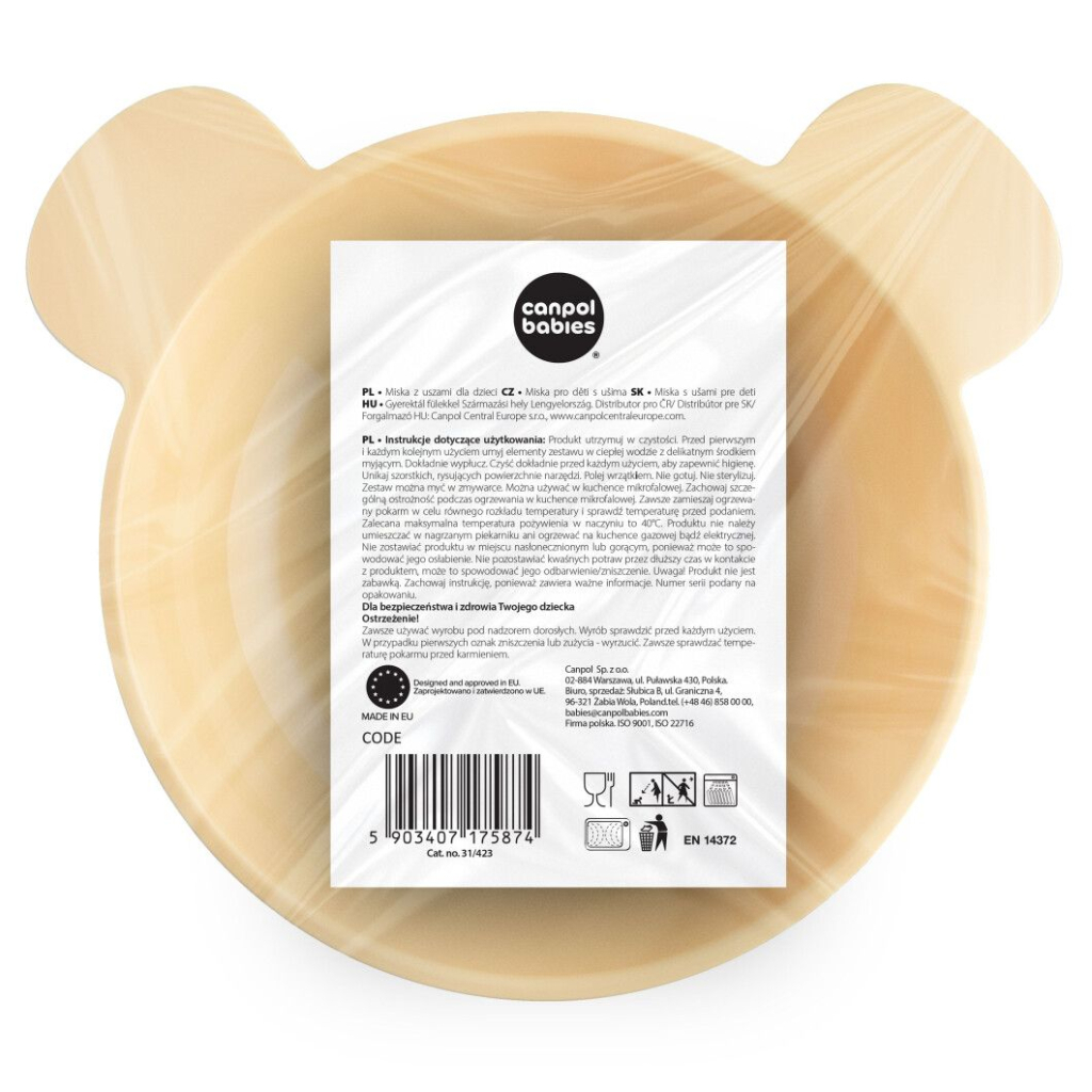 Тарілка дитяча Canpol babies з вушками 400 мл 2 шт. (31/423) - зображення 9