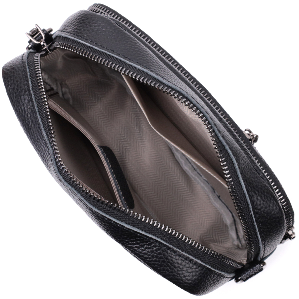 Сумка Vintage З натуральної шкіри Чорна (22640) - зображення 9