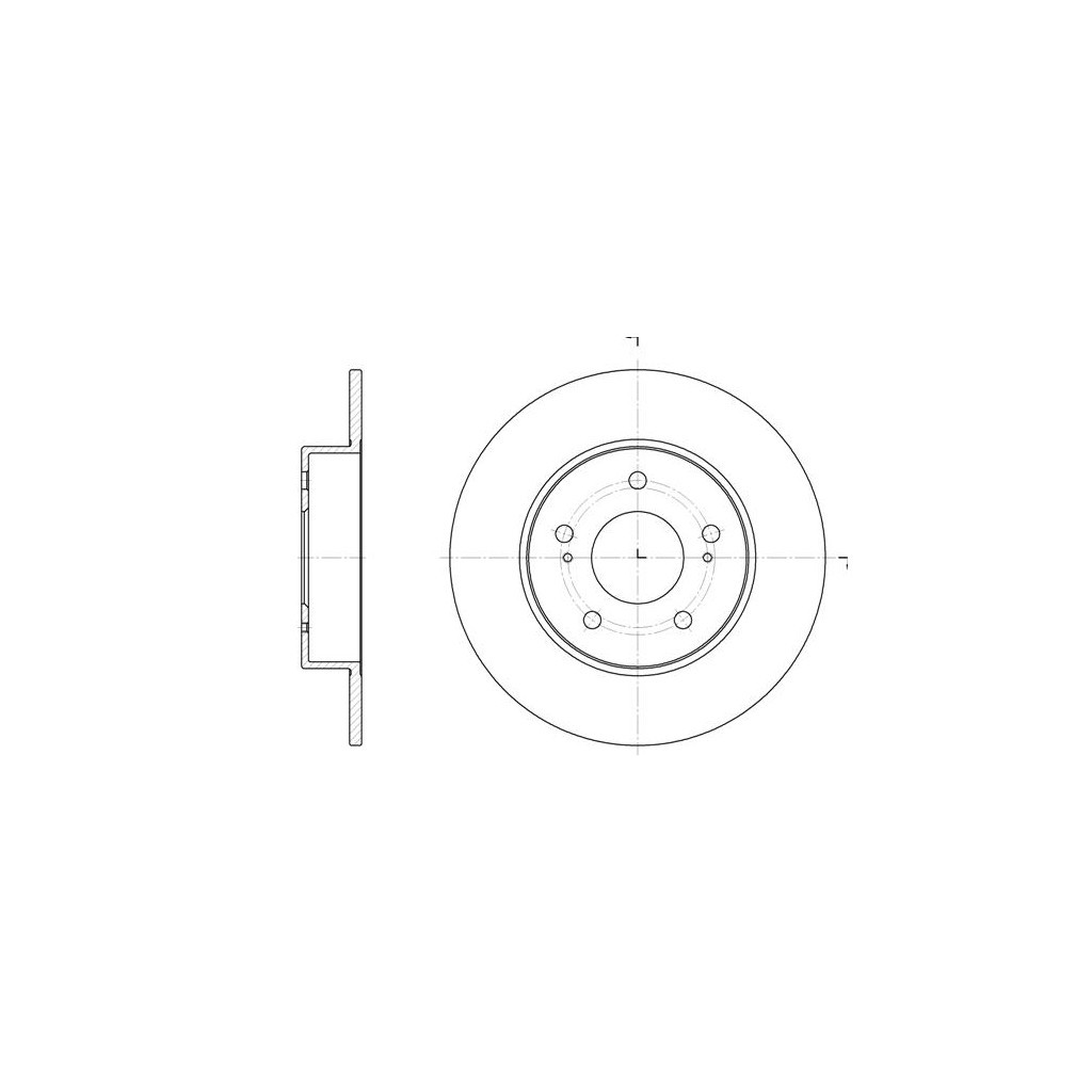 Гальмівний диск REMSA 6909.00 - зображення 1