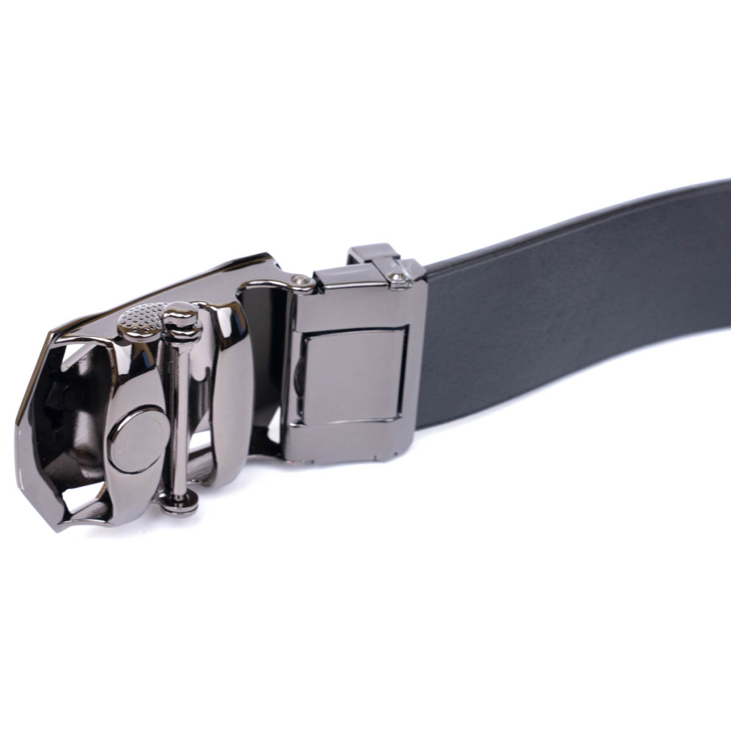 Ремінь Vintage Чоловічий з пряжкою автомат Чорний (20355) - зображення 7