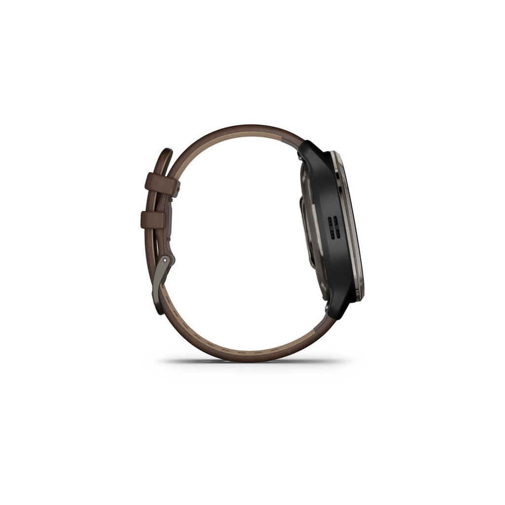 Смарт-годинник Garmin Venu 2 Plus, Black + Slate, Leather, GPS (010-02496-15) - зображення 5