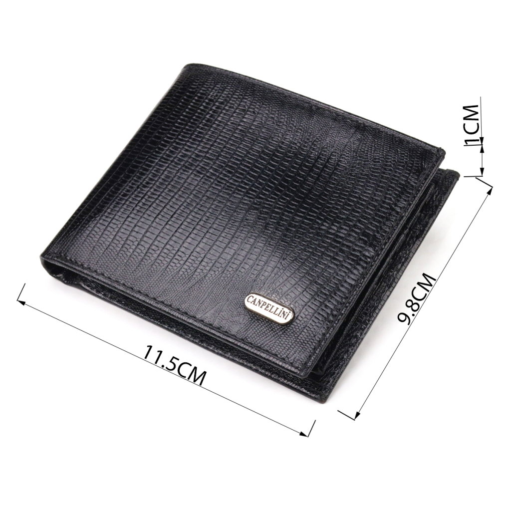Гаманець Canpellini З натуральної шкіри Чорний (21587) - зображення 3