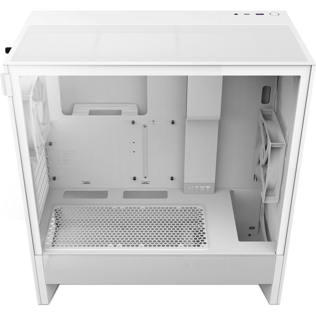 Корпус NZXT H5 Flow Compact All White (CC-H52FW-01) - зображення 8