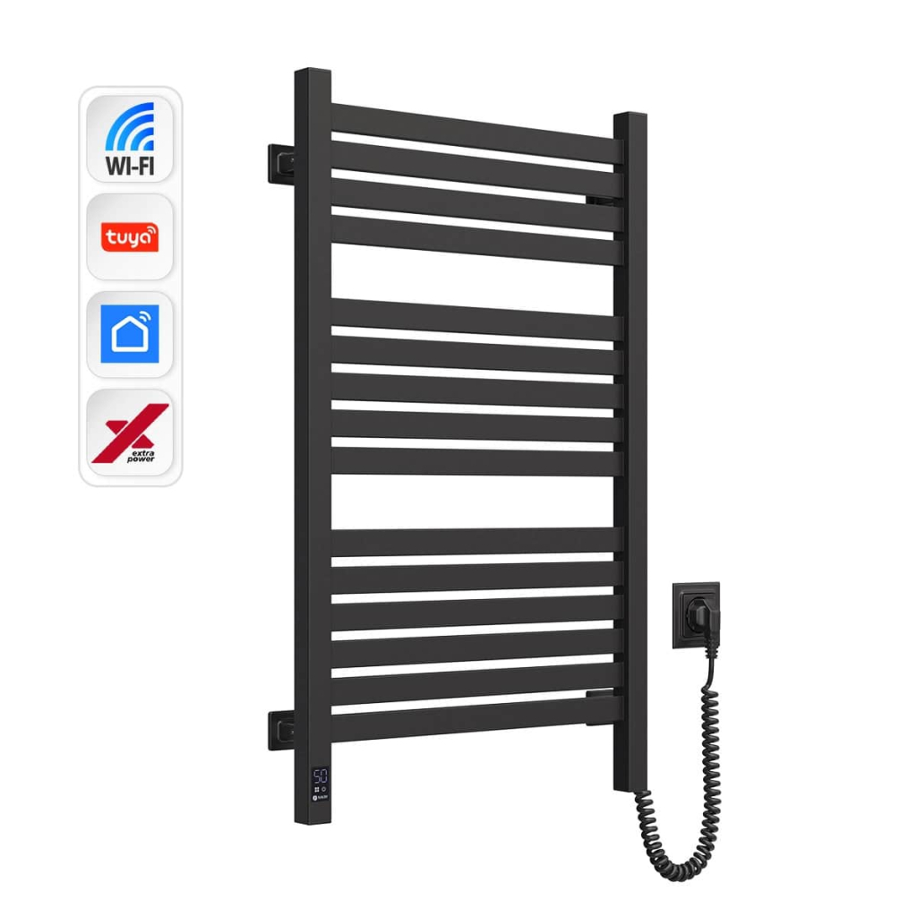 Сушарка для рушників Navin Авангард Х, 800х480, Wi-Fi, чорний муар, правобічна (12-272055-4880) - зображення 3