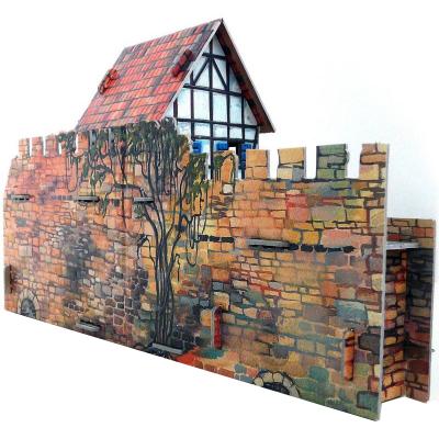 Збірна модель Умная бумага Будинок біля стіни серії Середньовічне місто (250) - зображення 3