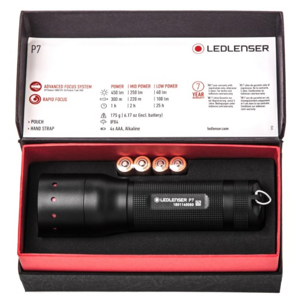 Ліхтар LedLenser P7, 450/250/40 (501046) - зображення 5