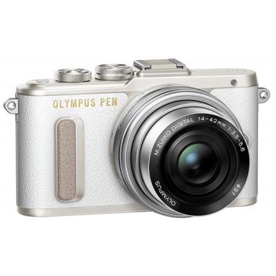 Цифровий фотоапарат Olympus E-PL8 14-42 mm Pancake Zoom Kit white/silver (V205082WE000) - зображення 3