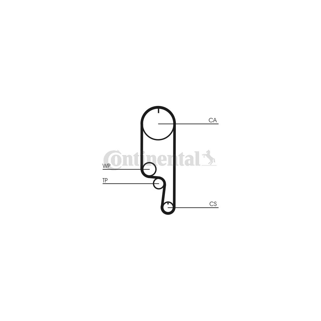 Ремінь ГРМ CONTITECH CT1008 - изображение 2
