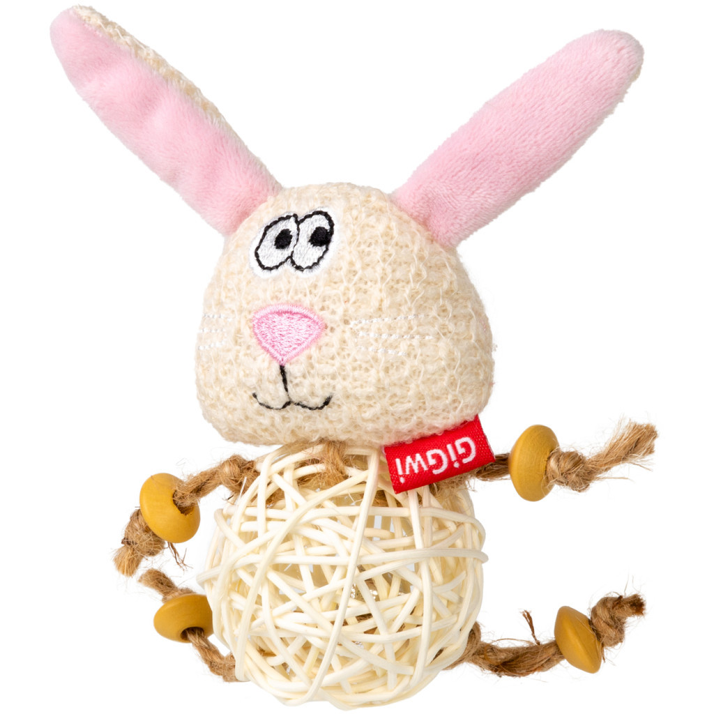 Іграшка для котів GiGwi Catch&scratch Зайчик 10 см (2344) - зображення 1