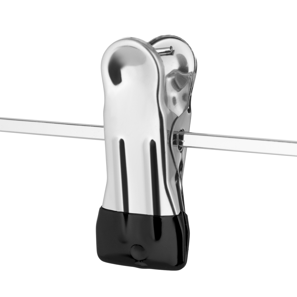 Плічка Ardesto Металеві з ПВХ покриттям З прищіпками Чорні 42 см 2 шт. (ARHC2802BC) - зображення 4