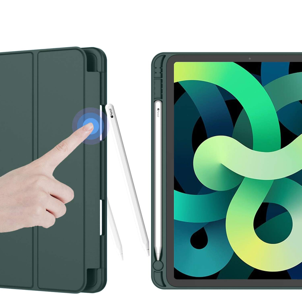 Чохол до планшета BeCover Direct Charge Pen mount Pencil Apple iPad Air 5 (2022) 10.9" Dark Green (708776) - зображення 4