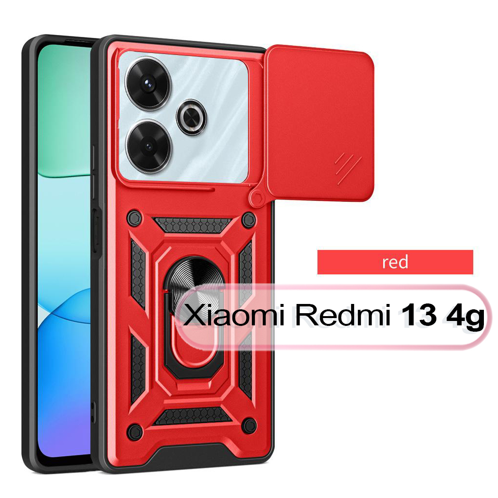 Чохол до мобільного телефона BeCover Military Xiaomi Redmi 13 Red (711554) - зображення 1