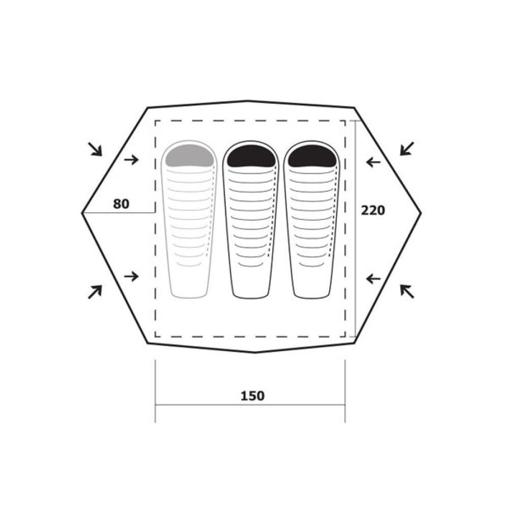 Намет Trimm Frontier-D lime green (001.009.0085) - зображення 3