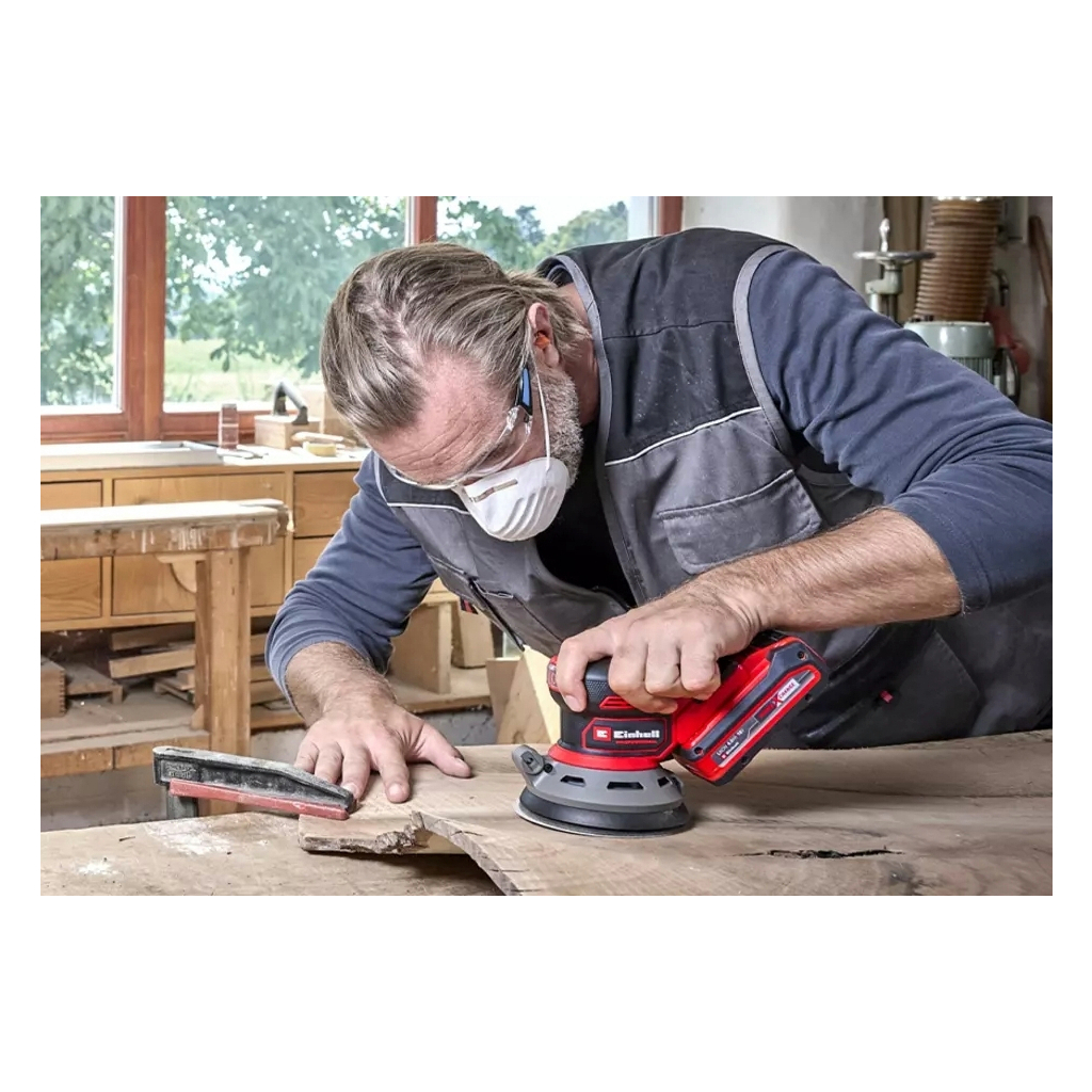 Шліфувальна машина Einhell ексцентрикова TP-RS 18/32 Li BL - Solo PXC 18В, 125мм, 1.12кг (без АКБ та ЗП) (4462020) - зображення 6