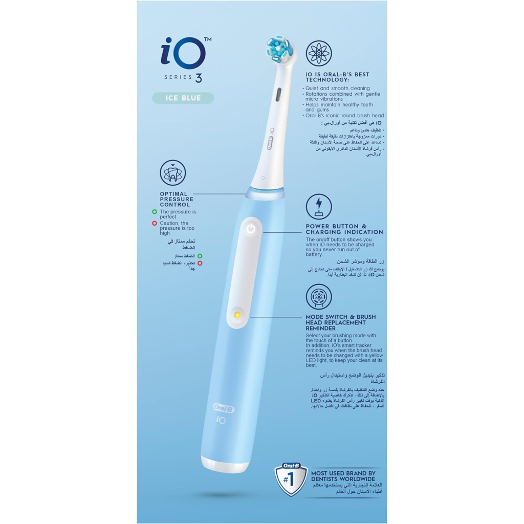 Електрична зубна щітка Oral-B iOG3.1A6.0 Ice Blue - зображення 4