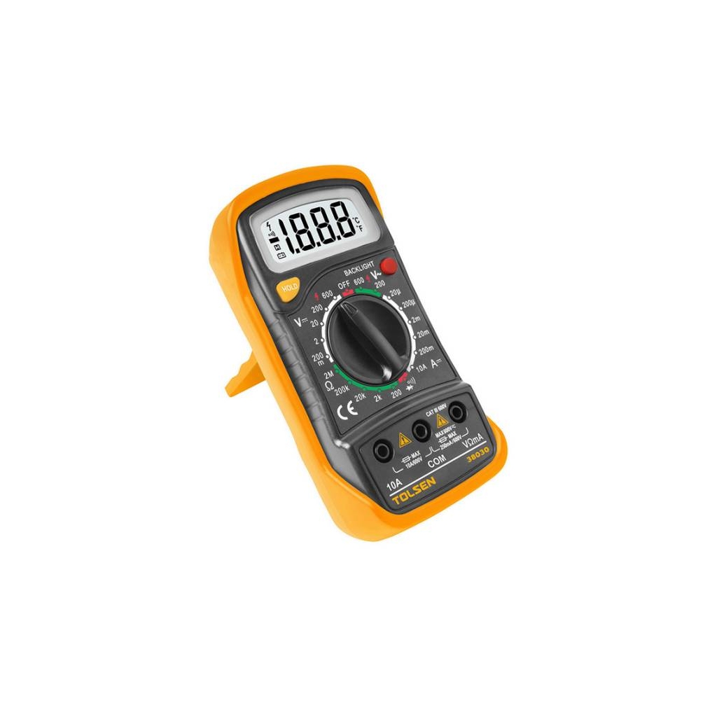 Цифровий мультиметр Tolsen 600В/10А LCD екран (38030) - зображення 1