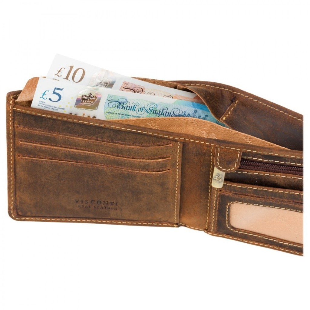 Гаманець Visconti VSL33 TAP-N-GO з RFID Oil Tan (VSL33 OIL TAN) - зображення 6