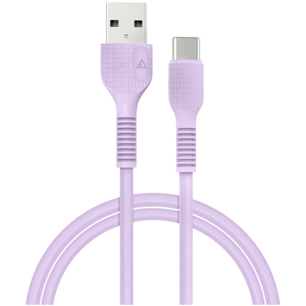 Дата кабель USB 2.0 AM to Lightning 1.2m AL-CBCOLOR-L1PP Purple ACCLAB (1283126518218) - зображення 1